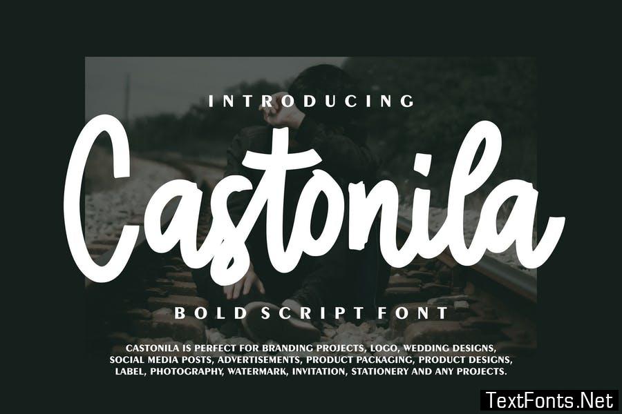 Castonila | Bold Script Font