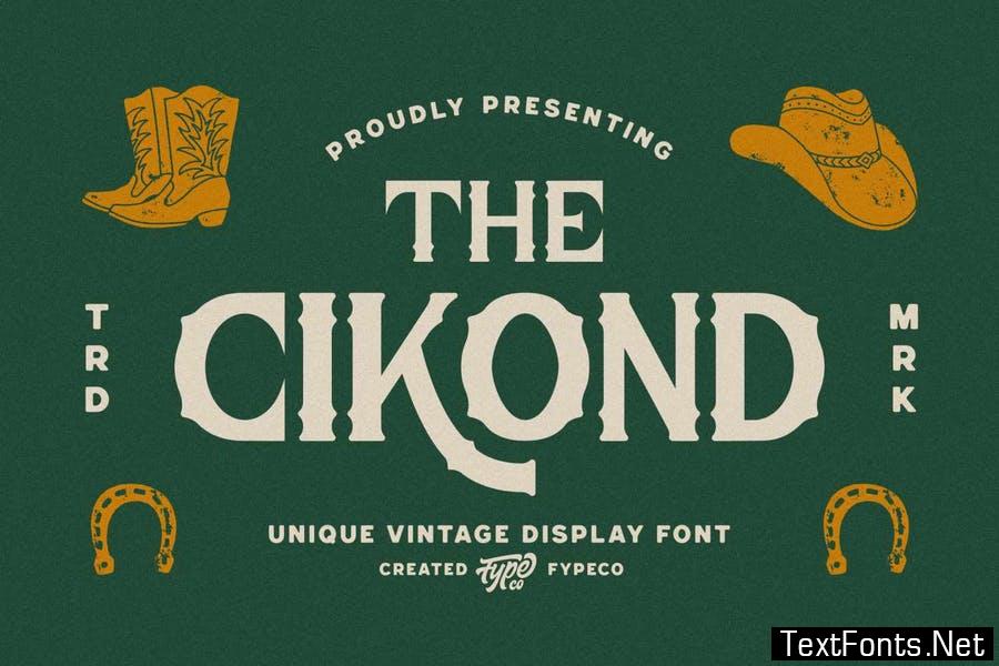 Cikond - Vintage Display Font