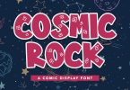 Cosmic Rock - A Comic Display Font