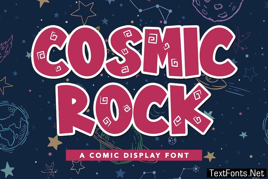 Cosmic Rock - A Comic Display Font