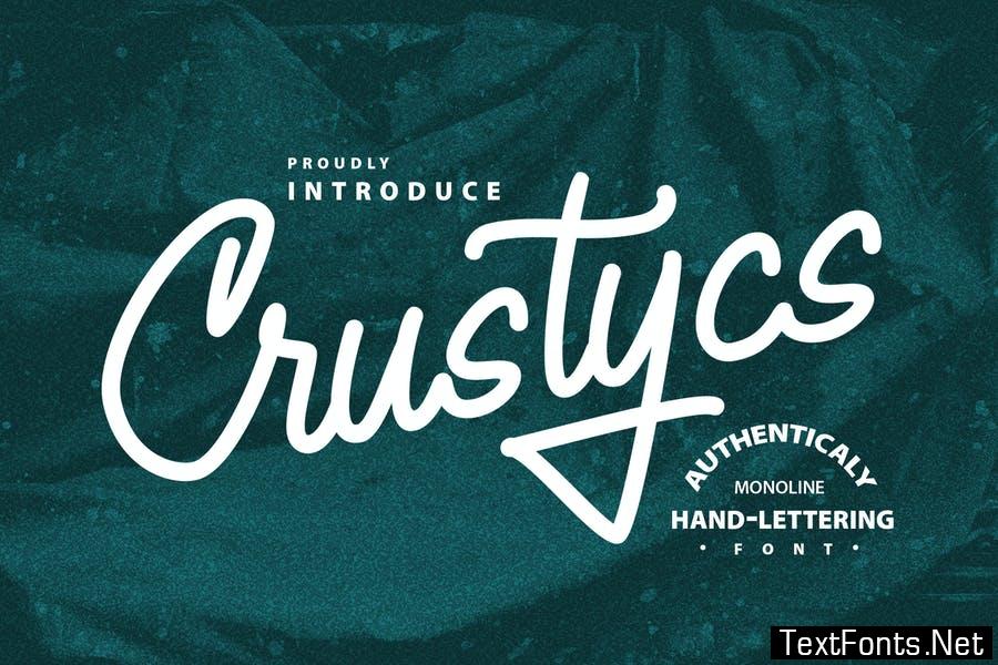 Crustycs | Monoline Hand-Lettering Font