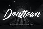 Donttown | Modern Script Font