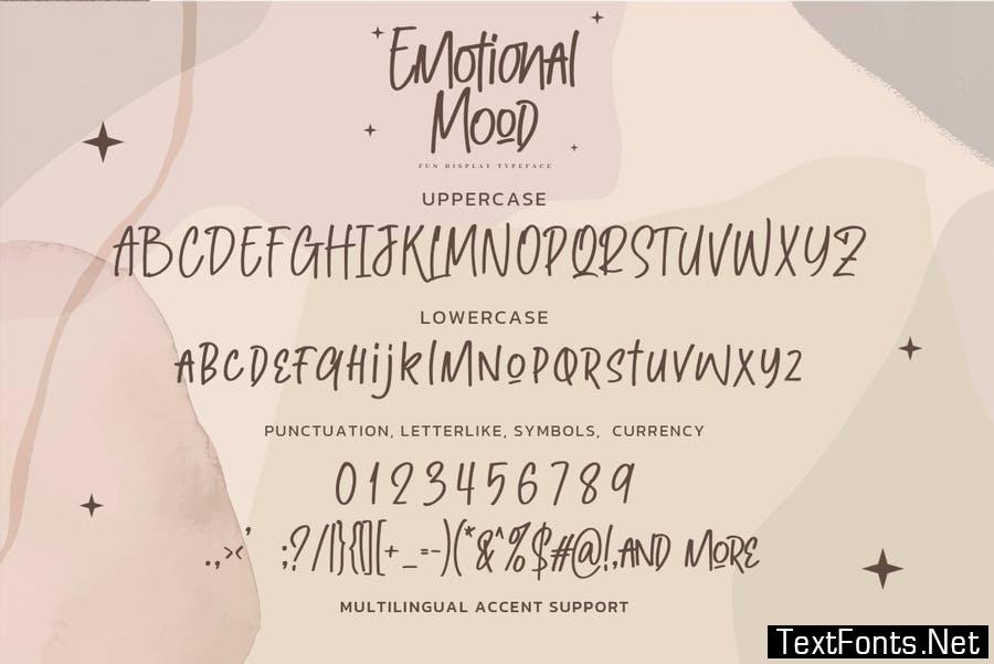 Emotional Mood - Fun Display Font