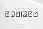 Equizeu - Clean Futuristic Font