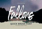 Fallons - Quick Brush Font