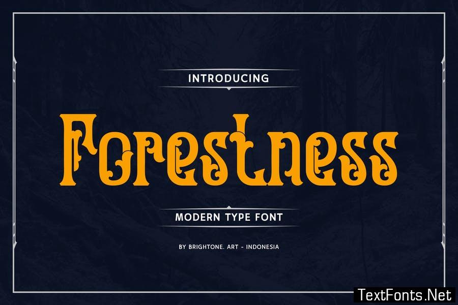 Forestness - Elegant Decorative Font