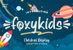 Foxykids Display Kids Font