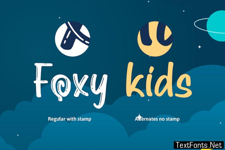 Foxykids Display Kids Font