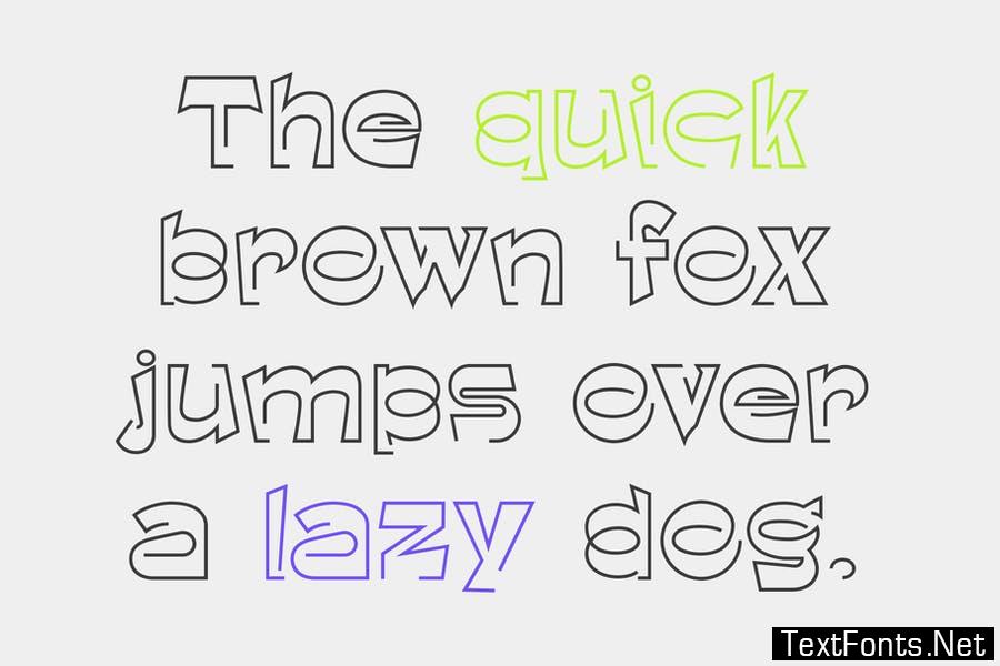 Fujian - Decorative Display Typeface Font