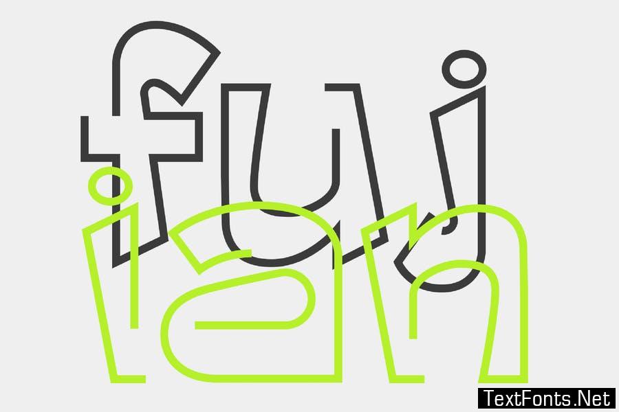 Fujian - Decorative Display Typeface Font
