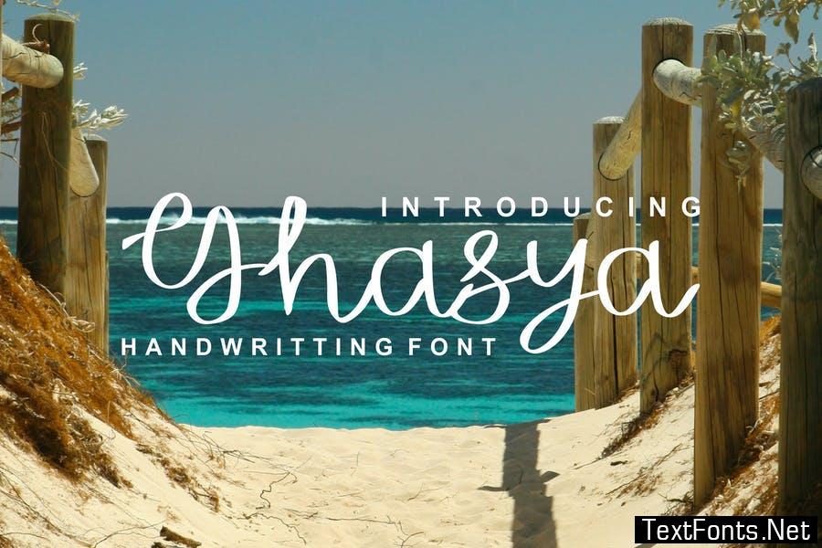 Ghasya Handwritting Font