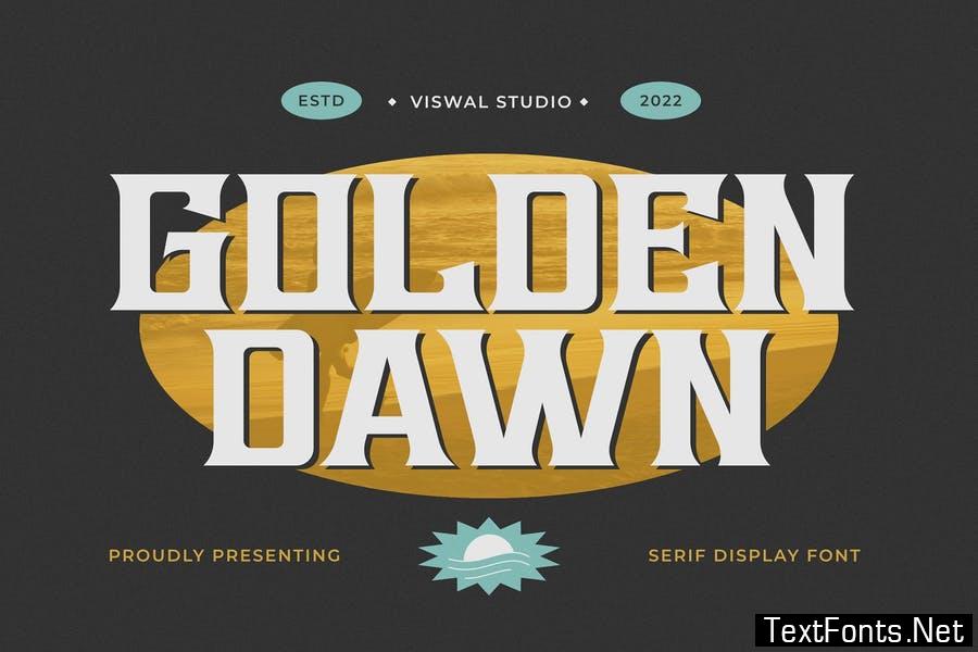 GoldenDawn - Vintage Font