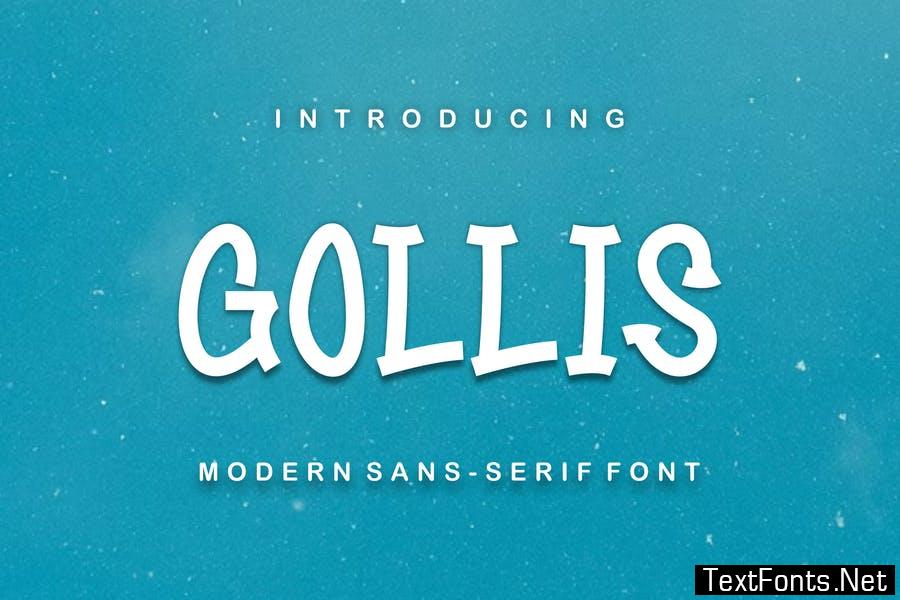 Gollis modern sans serif font