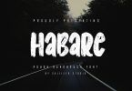 Habare - Rough Handbrush Font