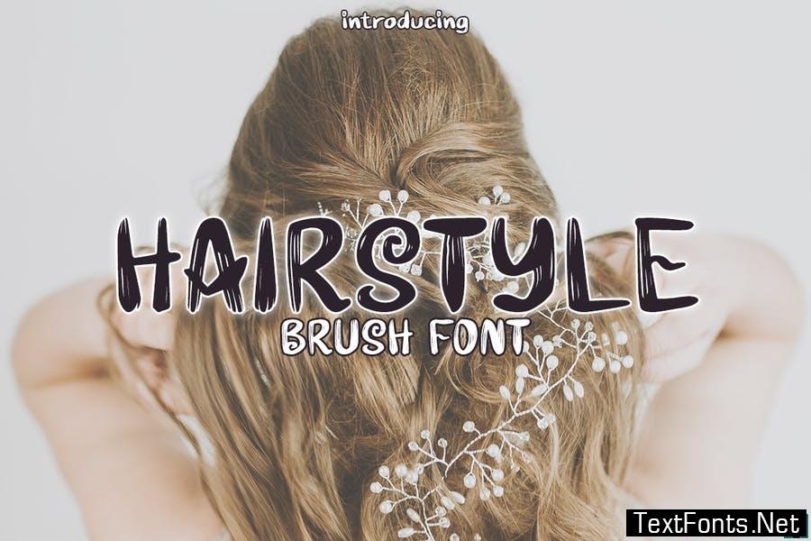 Hairstyle - Brush Font