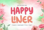 Happy Liner | Fancy Handwritten Font