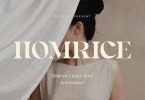 Homrice – Modern Classy Serif Font