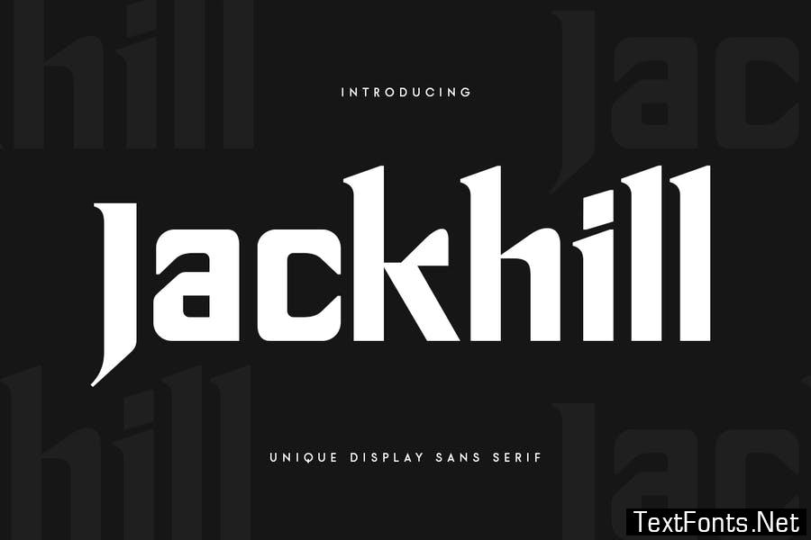 Jackhill - Unique Display Sans Serif Font