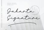 Jakarta Signature Script font - ALD