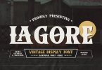 Lagore - Vintage Serif Display Font.