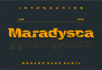 Maradysca font