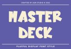 MasterDeck - Playful Display Font