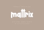 Mattrix - Stylish Sans Serif Font