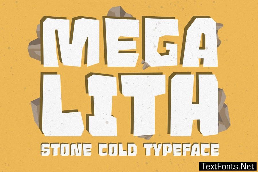Megalith - Solid Typeface Font