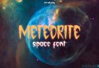 Meteorite - Space Font