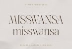 Misswansa - Modern Ligature Serif Font