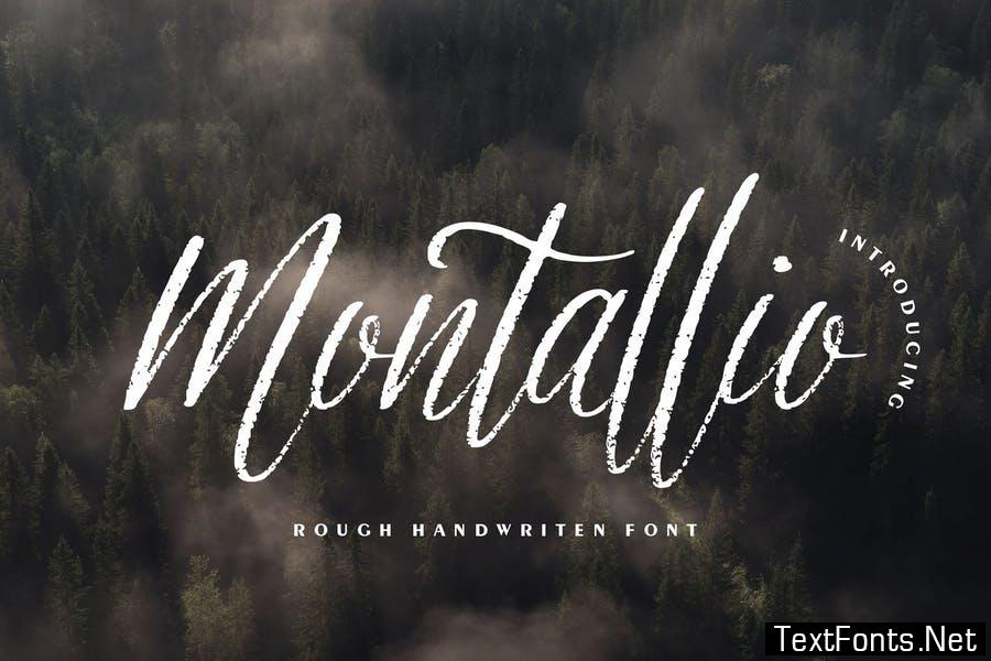 Montallio | Rough Handwritten Font
