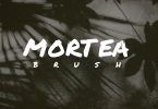 Mortea Brush - Decorative Font