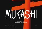 Mukashi - Japanese Thin Display Font