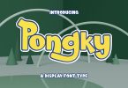 Pongky – Display Font Type
