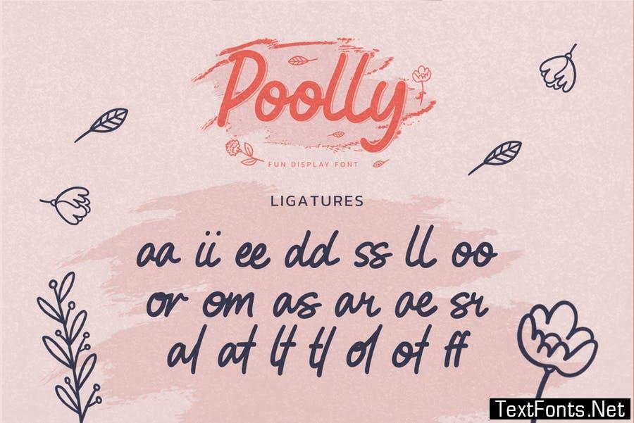Poolly - Fun Display Font
