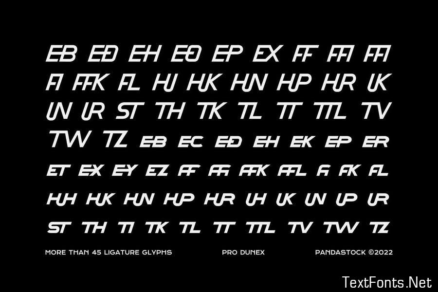 Pro Dunex Font