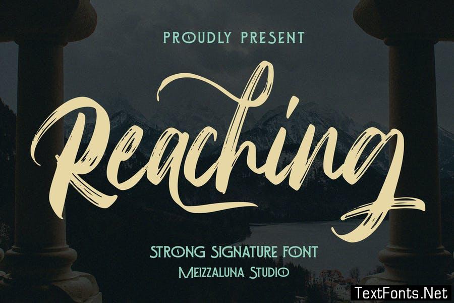 Reaching Font