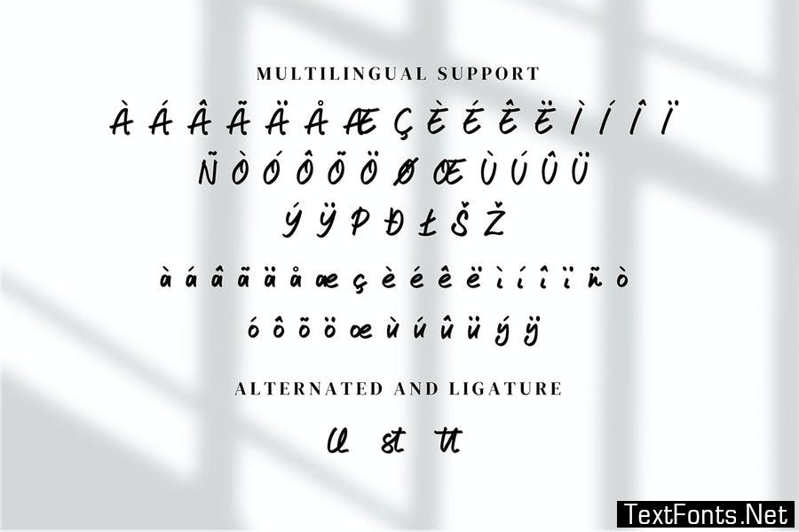 Rennata - Modern Script fonts