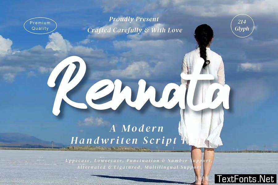 Rennata - Modern Script fonts