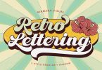 Retro Lettering - Groovy font