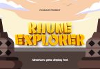 Rhune Explorer - Adventure Game Display Font