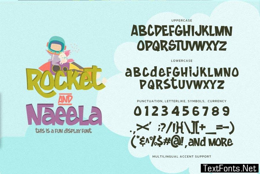 Rocket & Naeela - Playful Display Font