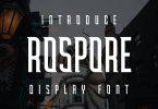 Rospore Font