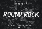 Round Rock Brush Font