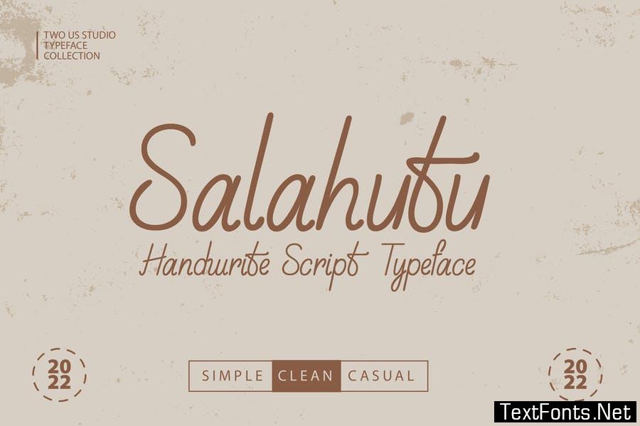 Salahutu - Handwrite Script Font