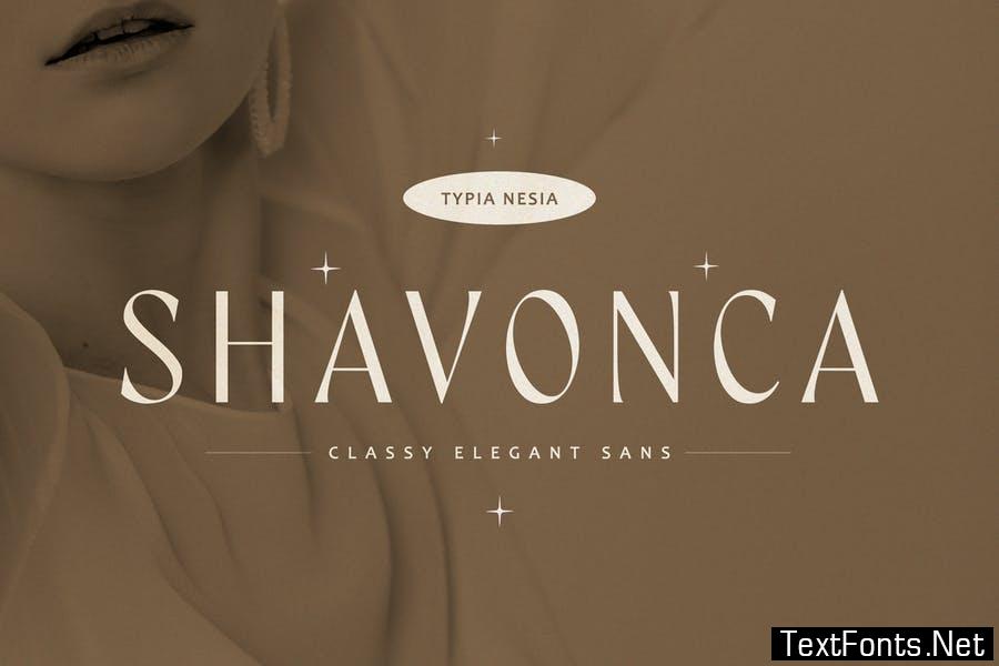 Shavonca - Beauty Classy Elegant Sans Serif Font