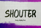 SHOUTER - Young Display Font