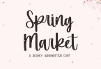 Spring Market - Handwritten Font