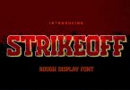 Strikeoff - Rough Display Font