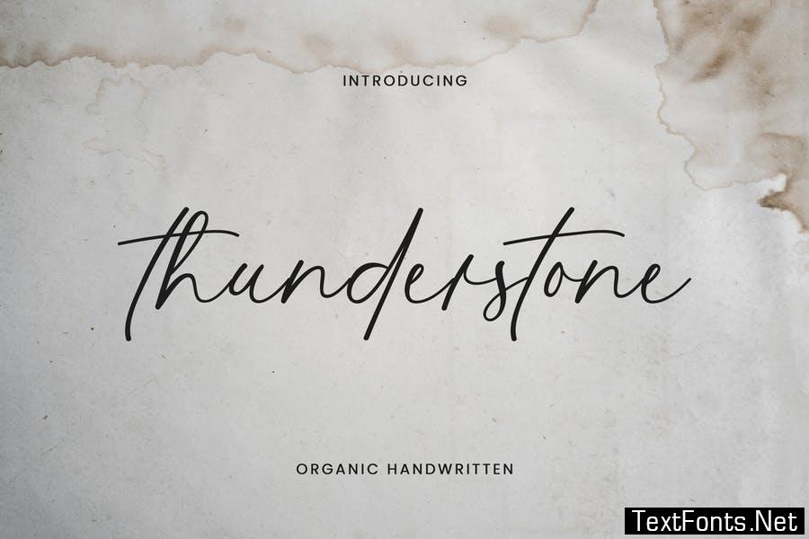 Thunderstone Handwritten Signature Font